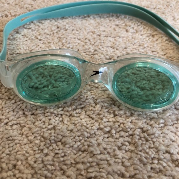 SPEEDO LIGHT GREEN CLEAR SWIM GLASSES/GOGGLES ADJUSTABLE - Picture 13 of 13
